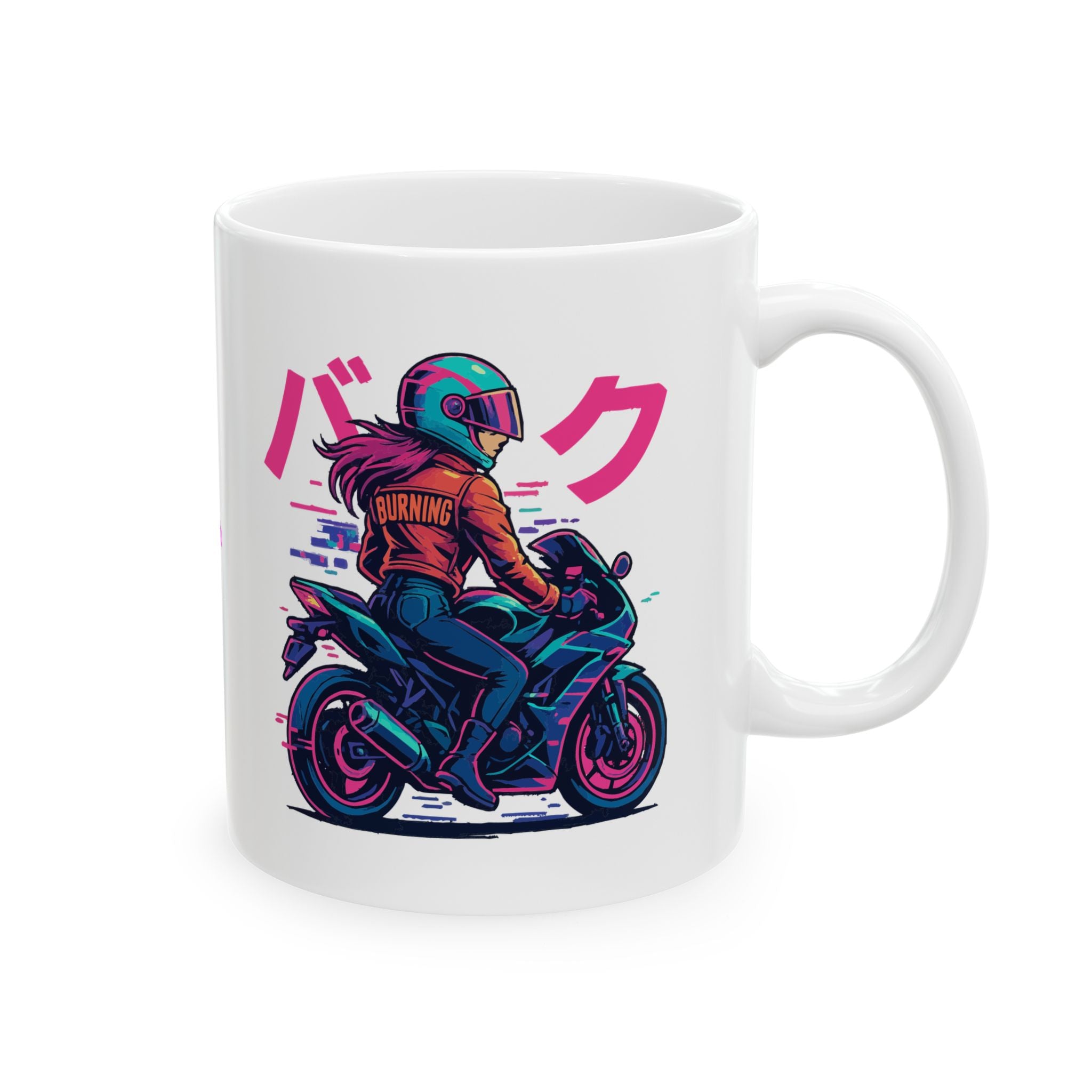 Biker Chick Ceramic Mug |  Personalized Mug