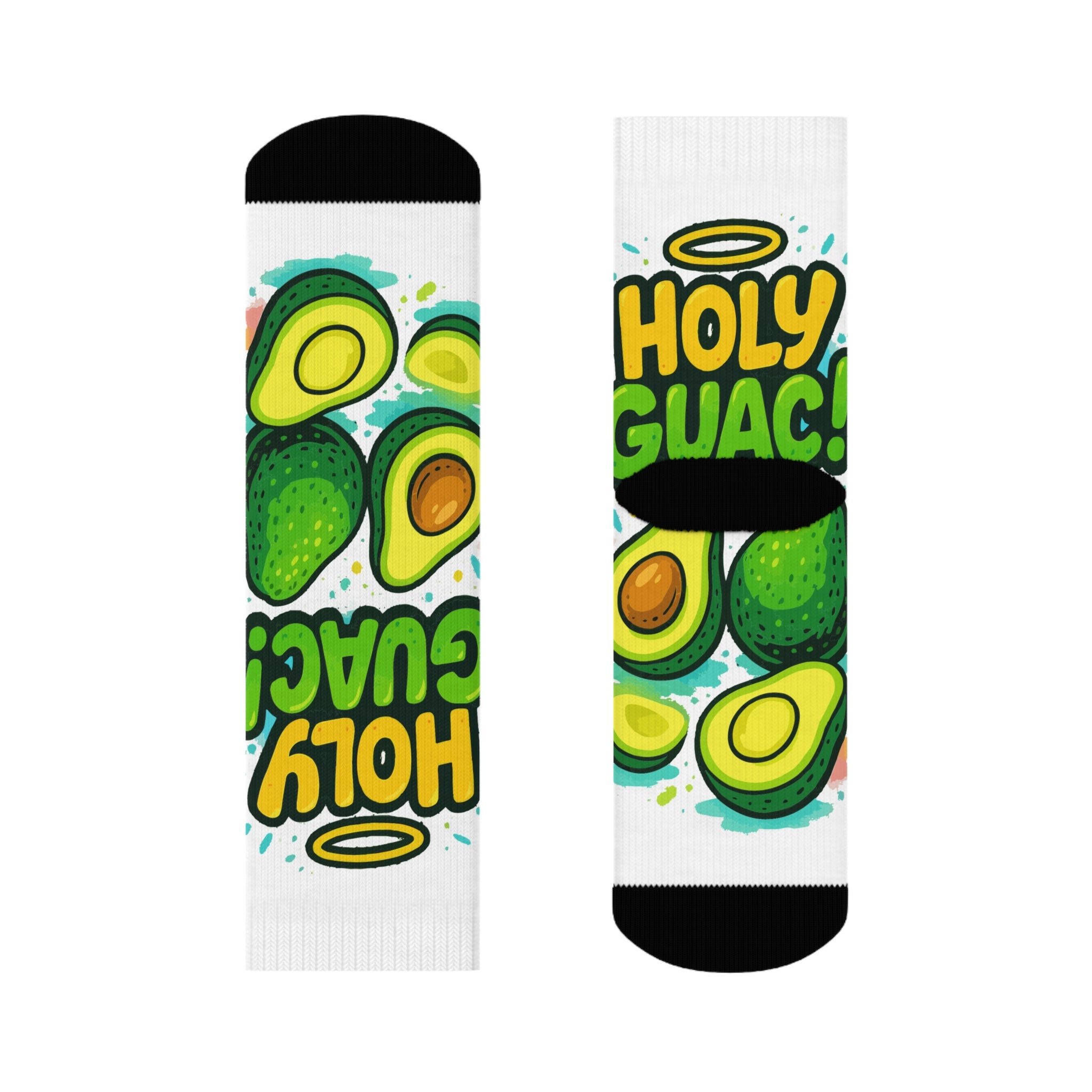 Holy Guac Crew Socks - Cool Socks