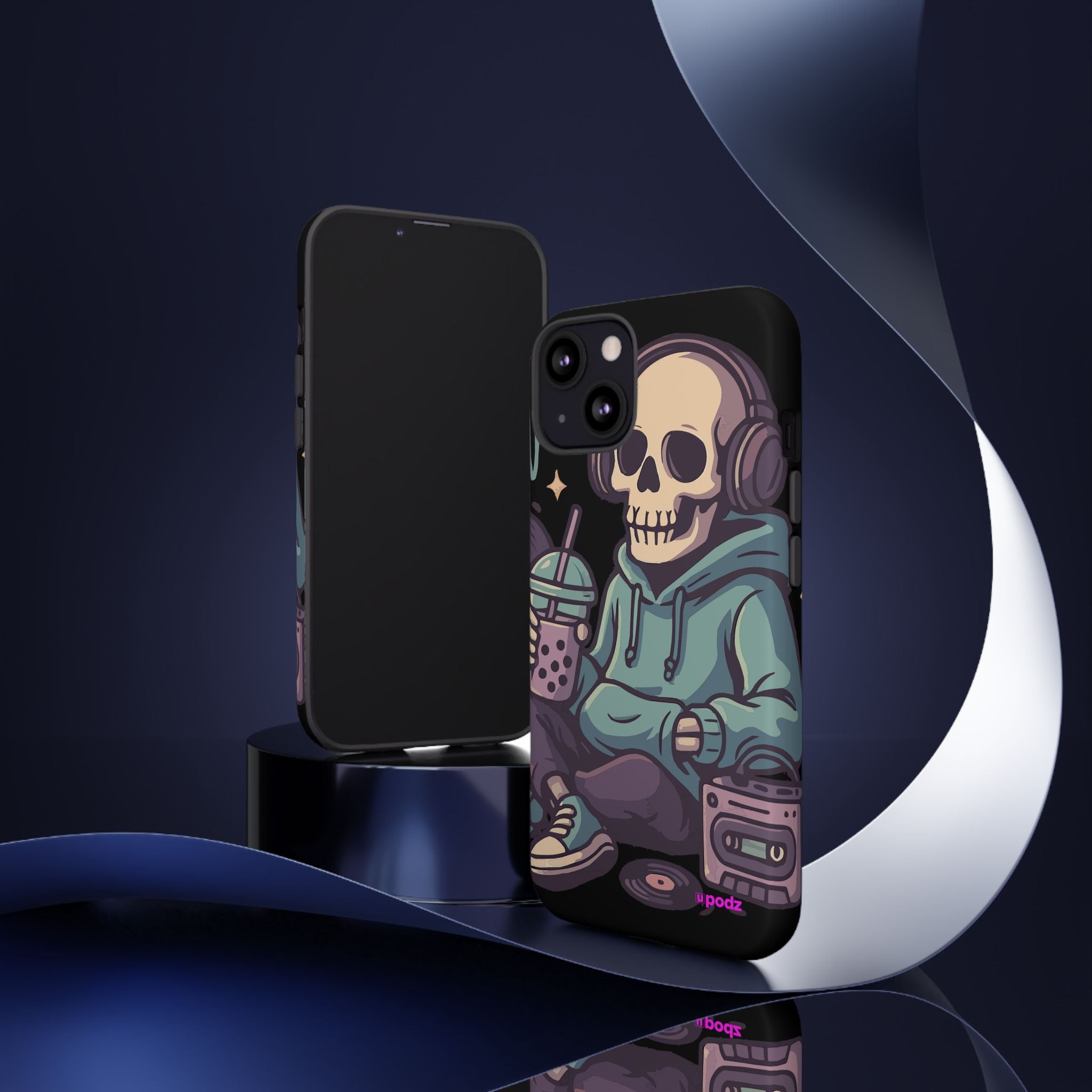 Skull Headphones Design, Tough Cases, Phone Cover