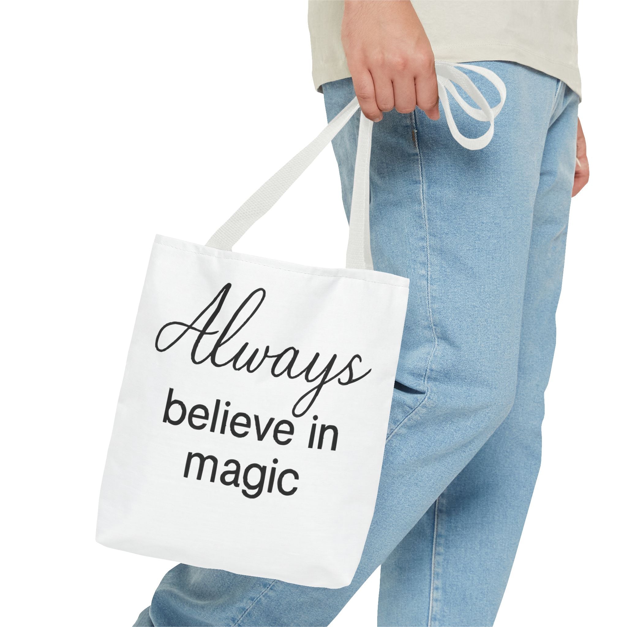 Always Believe in Magic Tote Bag, Inspirational Gift, Eco-Friendly Shopping Bag