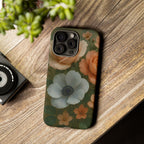 Floral Design White Cover Design, Tough Cases, Phone Cover