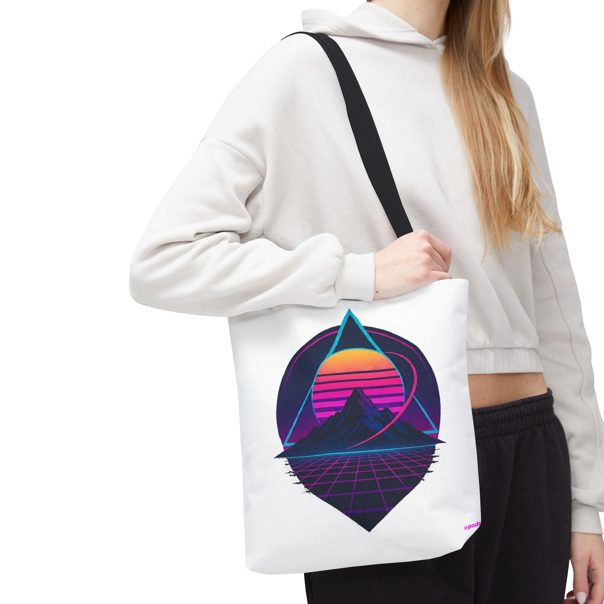 Sunset Mountain Tote - Quirky Design, Fun Bag