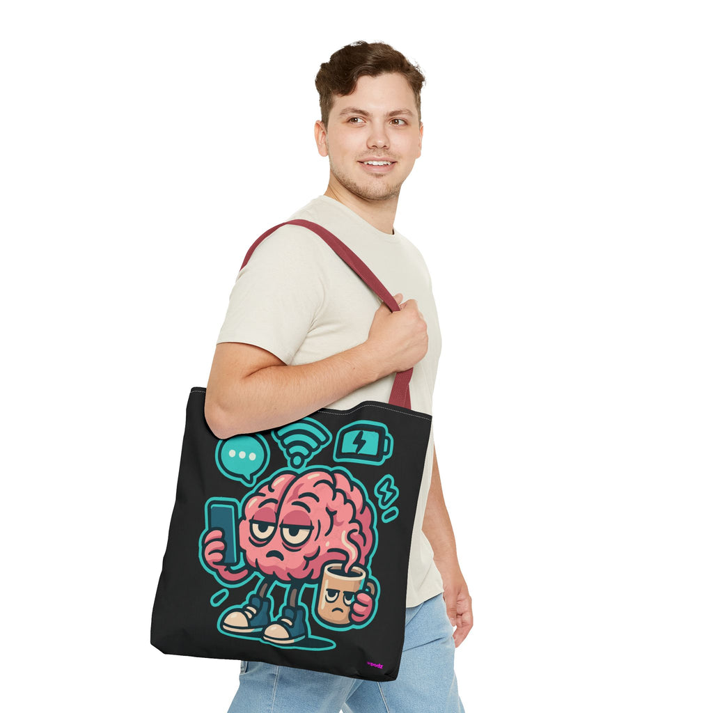 Brain Power Tote Bag - Quirky, Fun Tote Bag