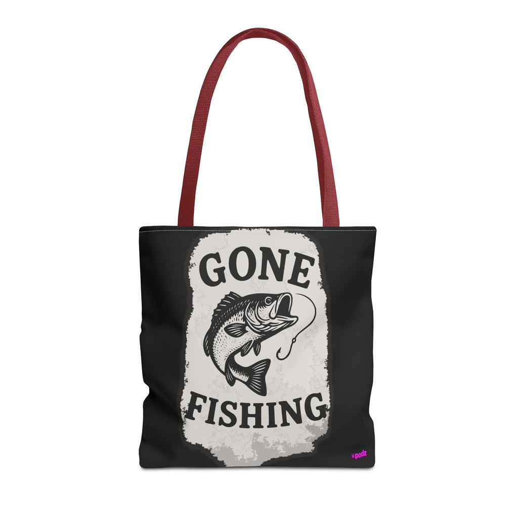 Gone Fishing Tote Bag - Quirky Fun Bag