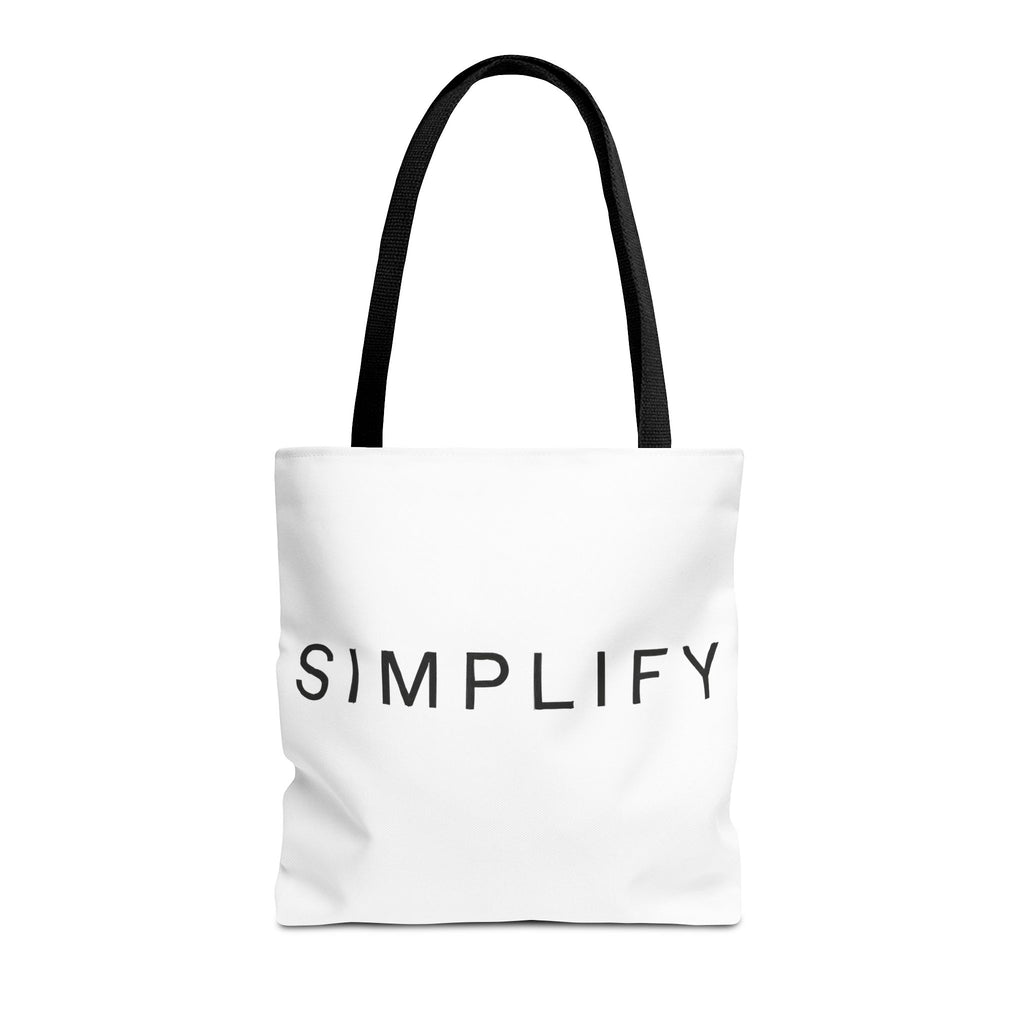 Simplify Tote Bag, Inspirational Gift, Eco-Friendly Shopping Bag