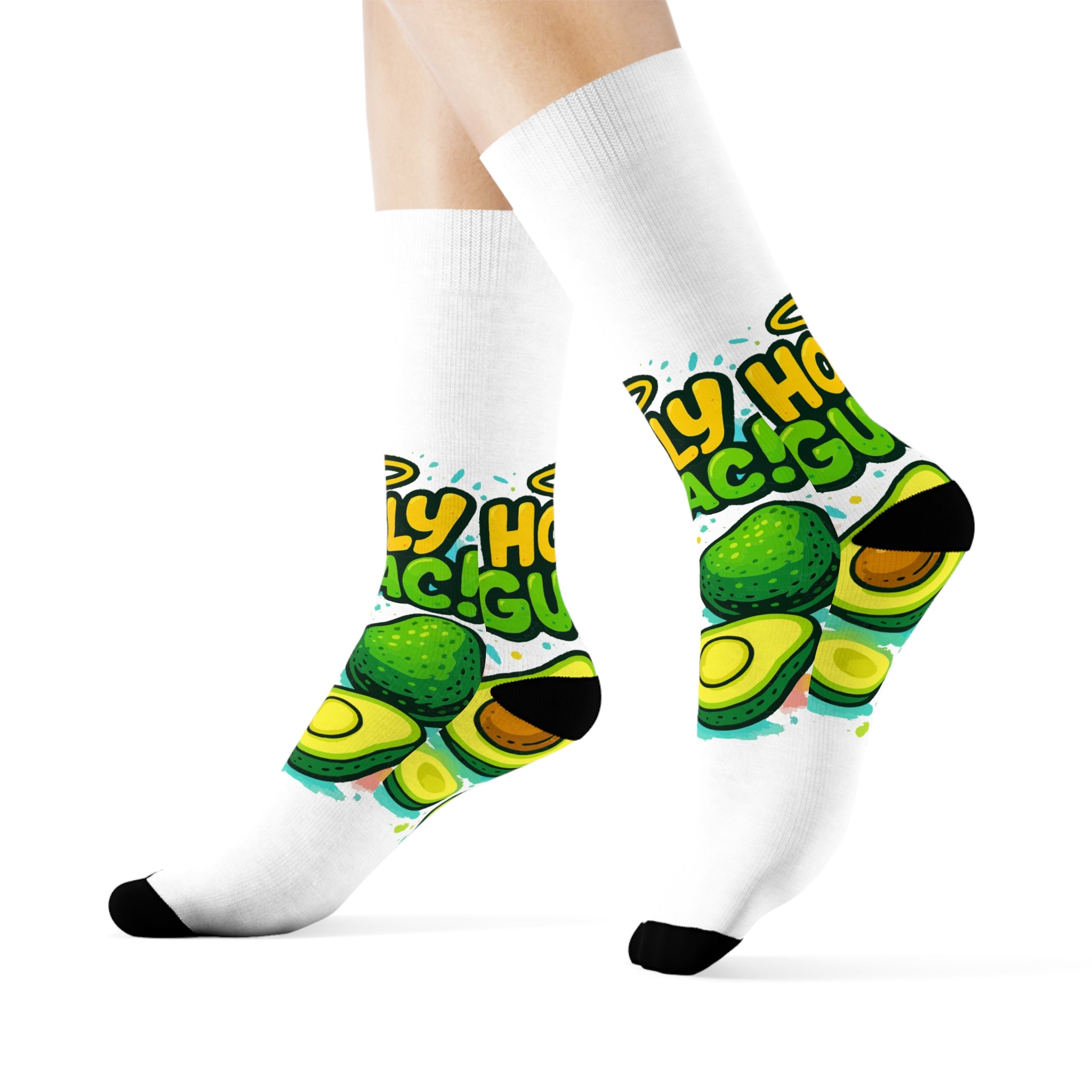 Holy Guac Crew Socks - Cool Socks