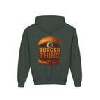 Burger Thing Youth Hooded Sweatshirt, Casual Wear