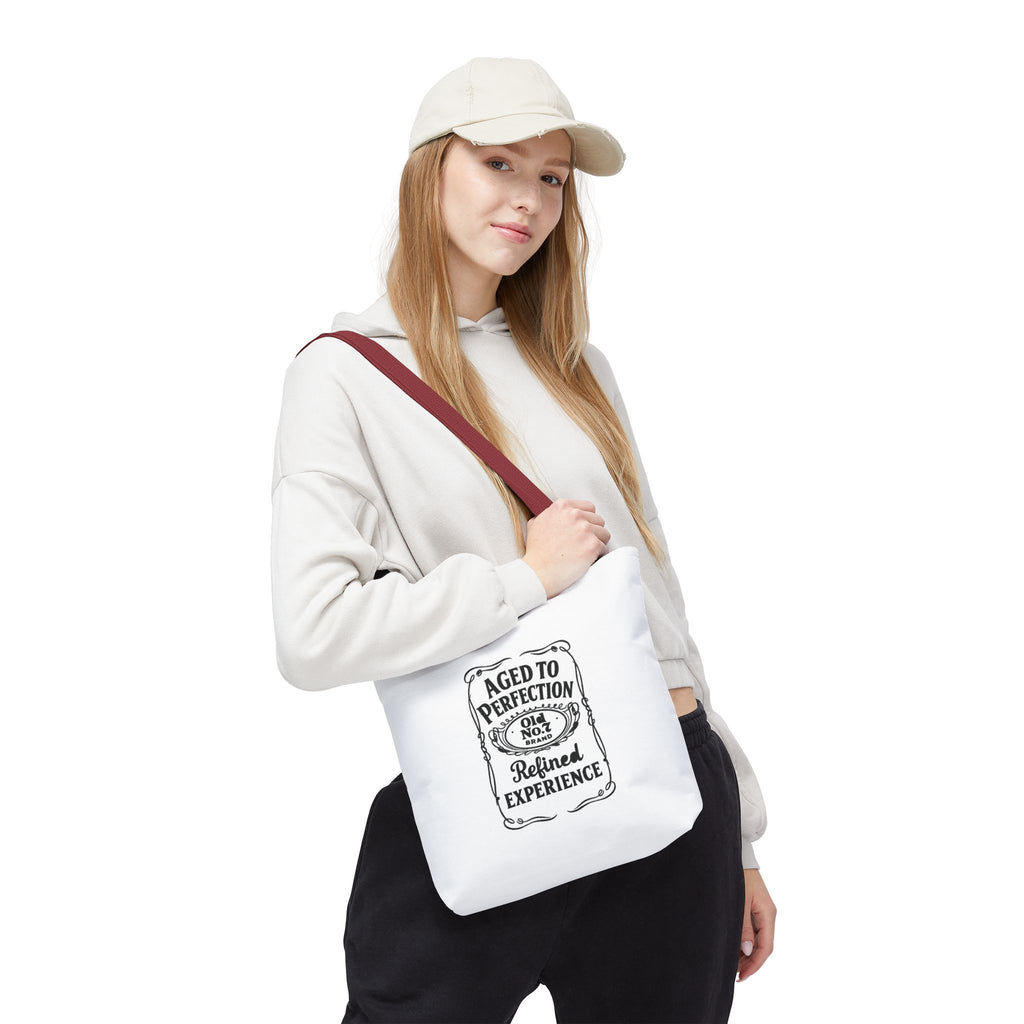 Aged to perfection Tote Bag, Inspirational Gift, Eco-Friendly Shopping Bag