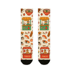 Tokyo Sushi, Fun Funky Sublimation Crew Socks