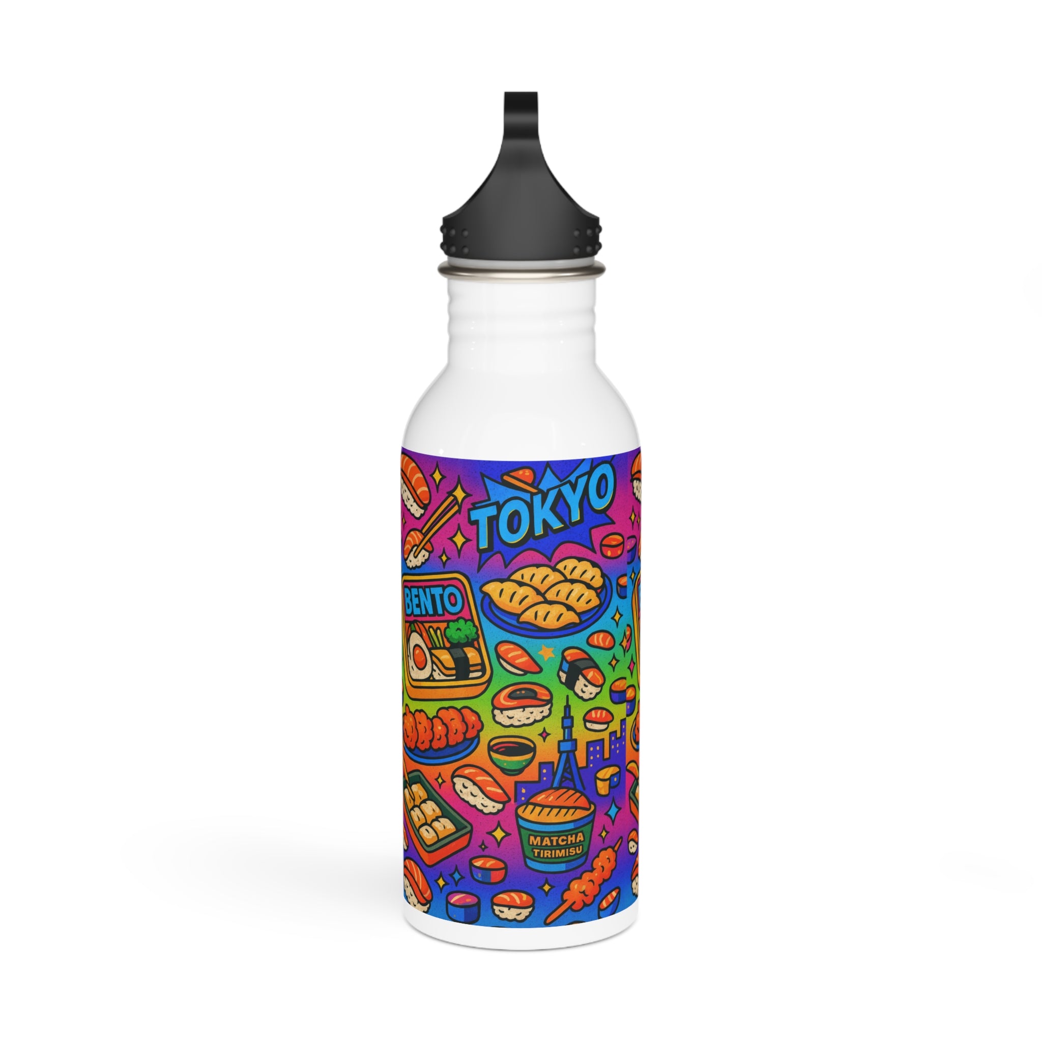 Tokyo Bento Water Bottle, Reusable Sports Hydration Flask