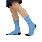 Palm Tree Blue Skies, Sublimation Crew Socks