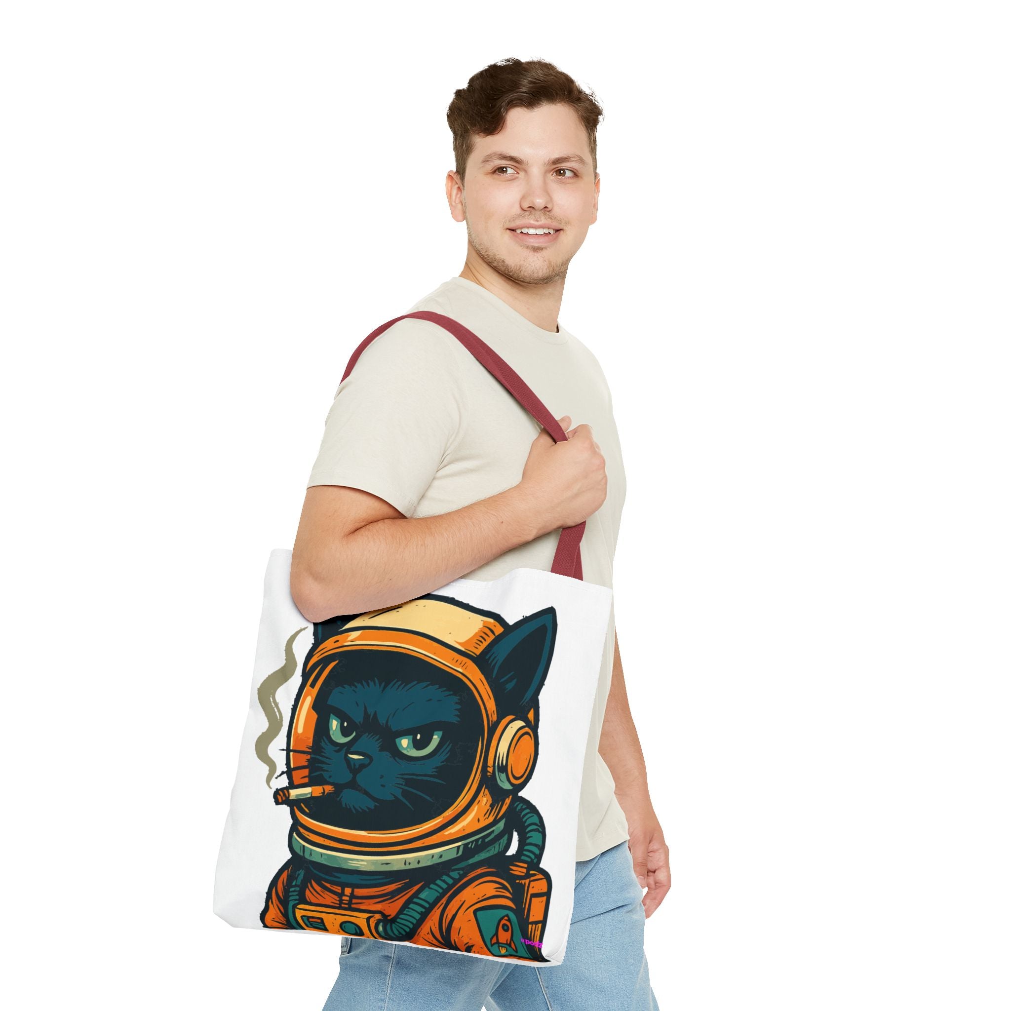 Smokin Cat Tote Bag - Quirky Fun Bag