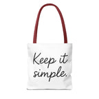 Keep It simple Tote Bag - Motivational Carryall
