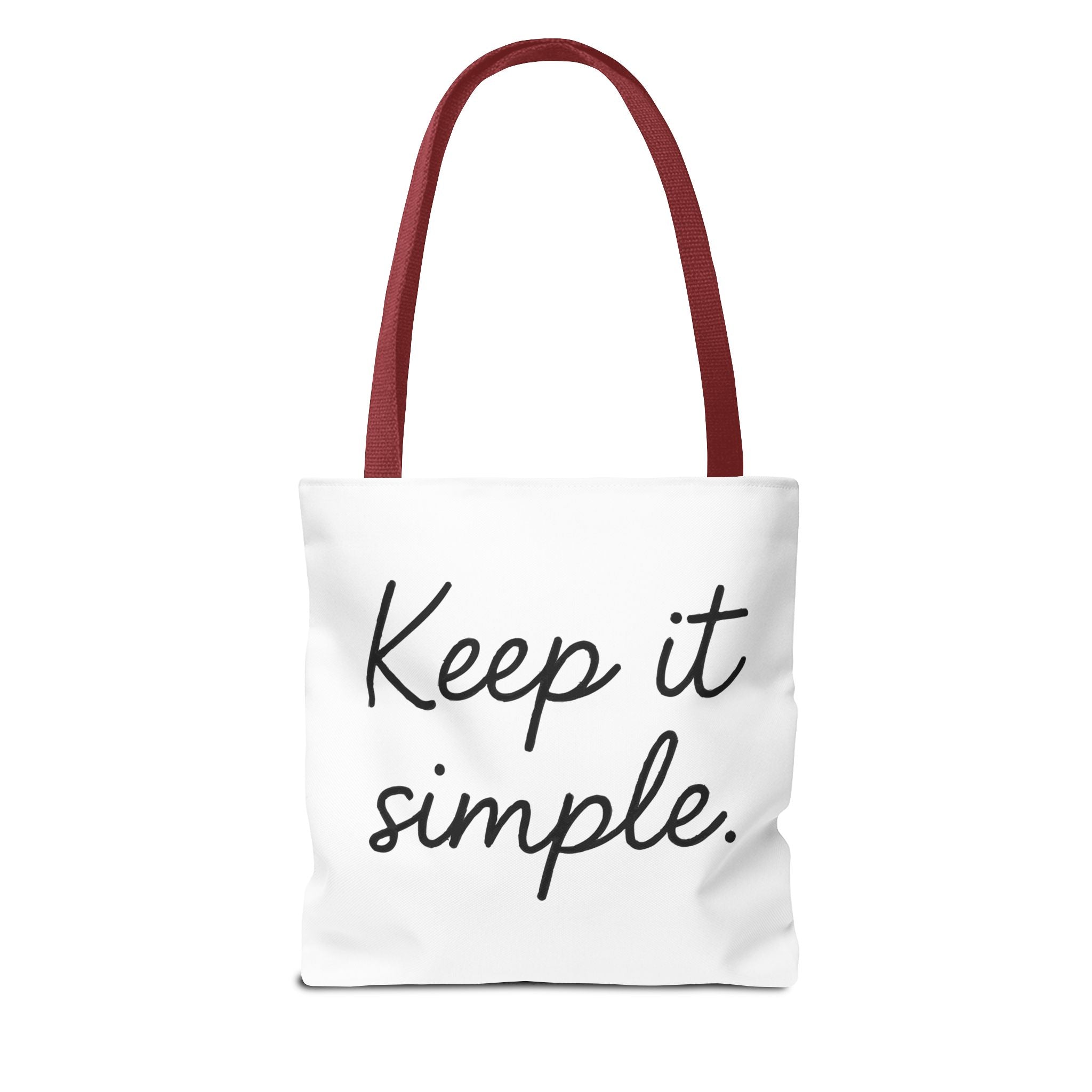 Keep It simple Tote Bag - Motivational Carryall