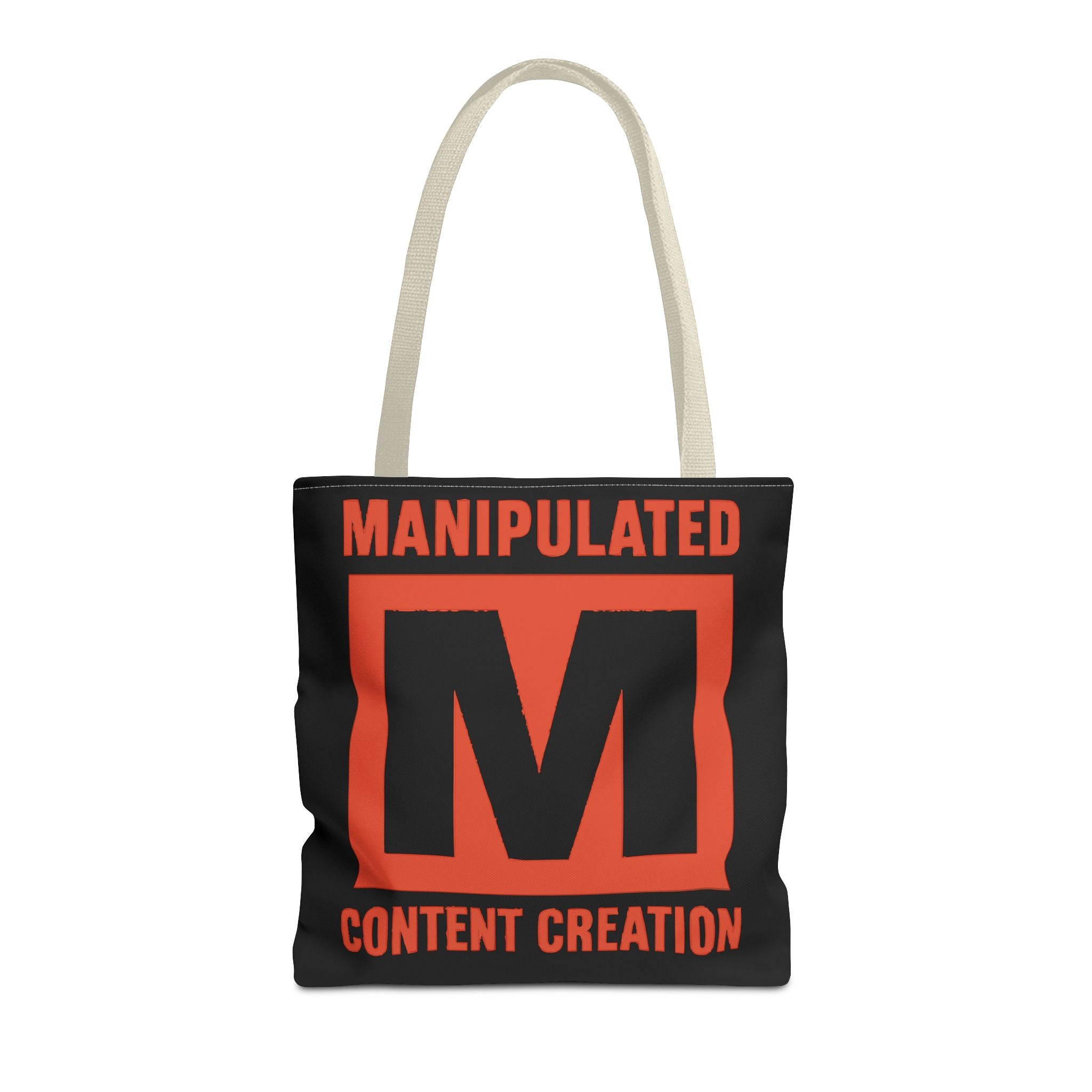 Manipulated Content Tote Bag, Inspirational Gift, Eco-Friendly Shopping Bag