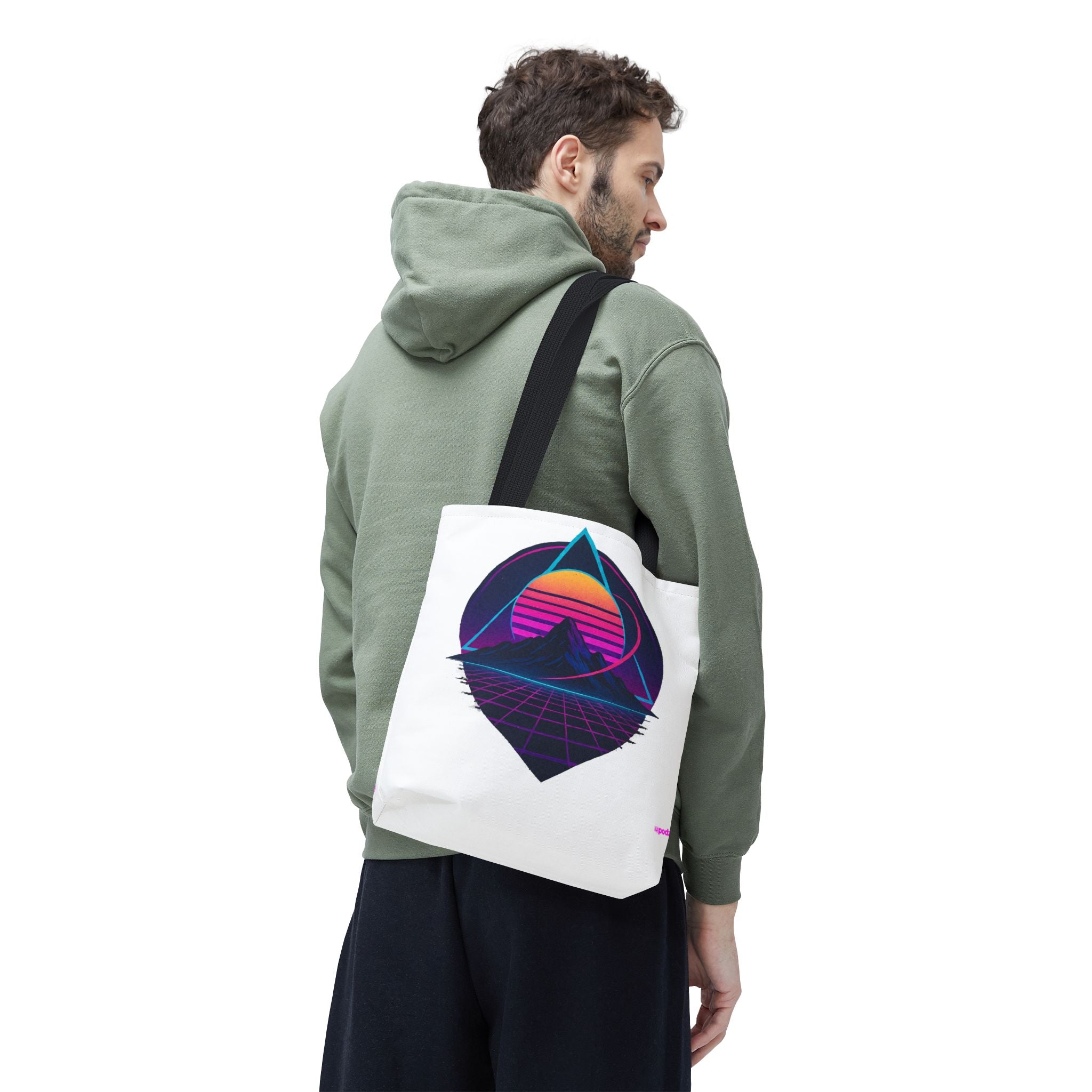 Sunset Mountain Tote - Quirky Design, Fun Bag