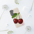Red Cherry Design, Tough Cases, Phone Cover