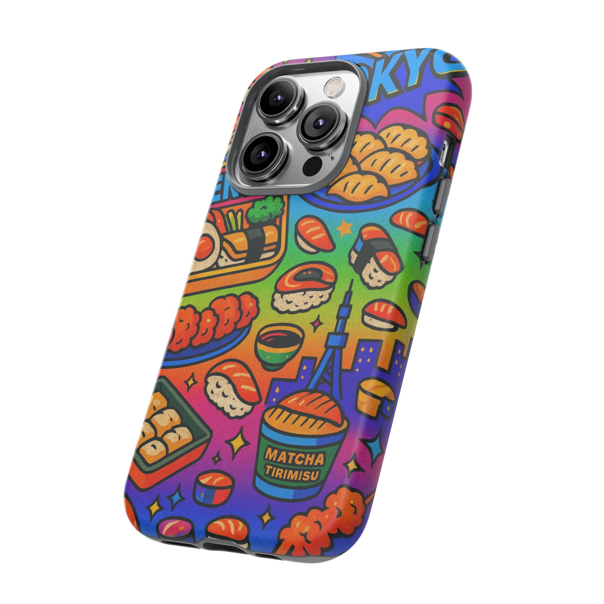 Bento Box, White Cover Design, Tough Cases, Phone Cover