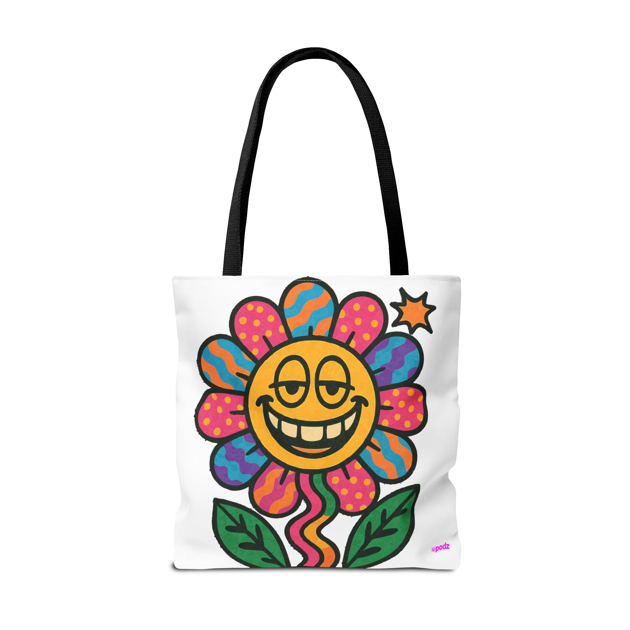 Flower Power Tote Bag - Quirky Fun Bag