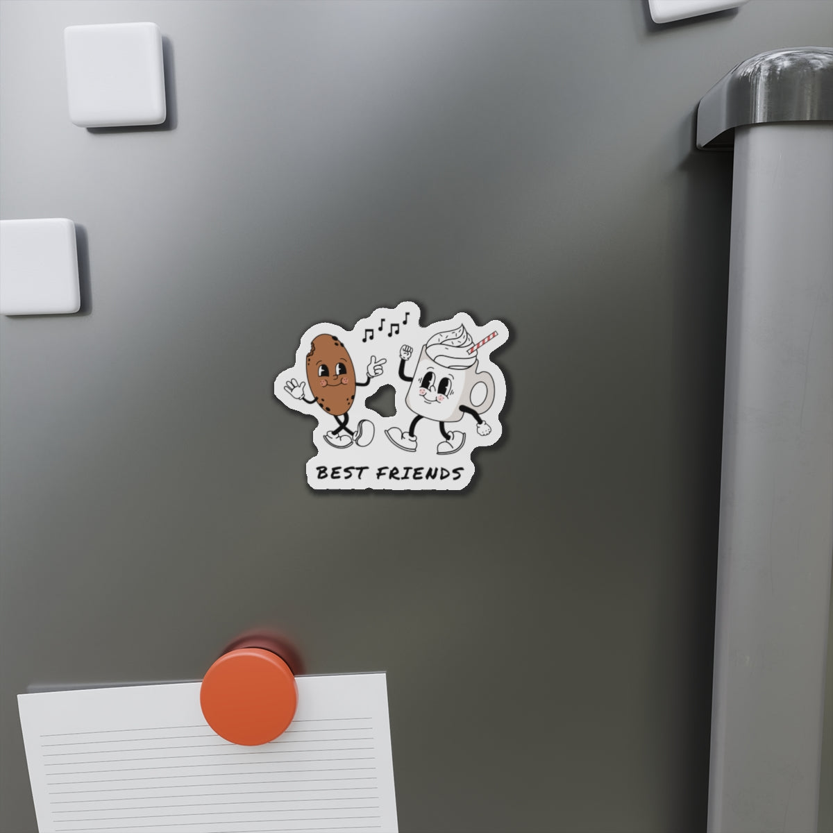 Best Friends Die-Cut Magnets, Cute Friendship Fridge Decor