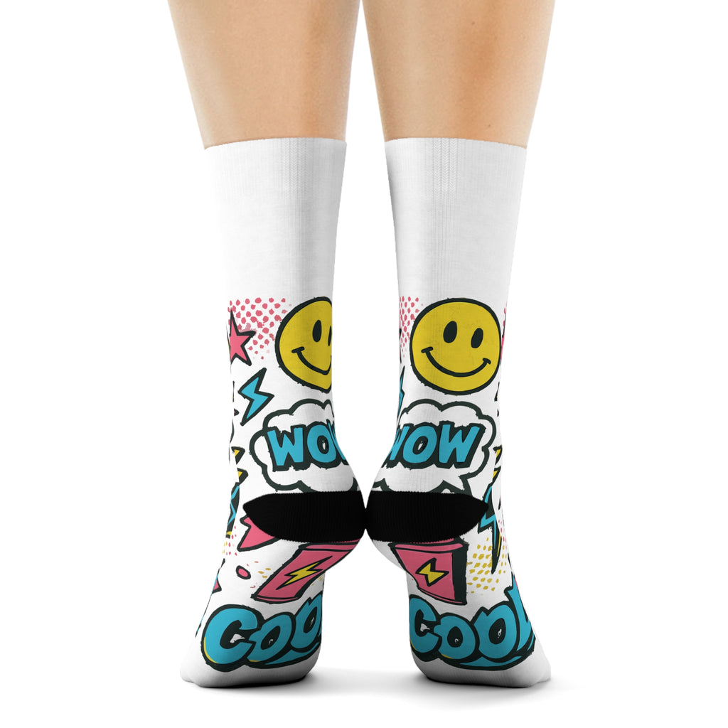 Fun Pop Art Crew Socks - Cool Socks