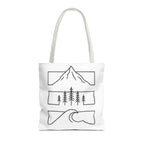 Mountain Wave Tote Bag, Inspirational Gift, Eco-Friendly Shopping Bag