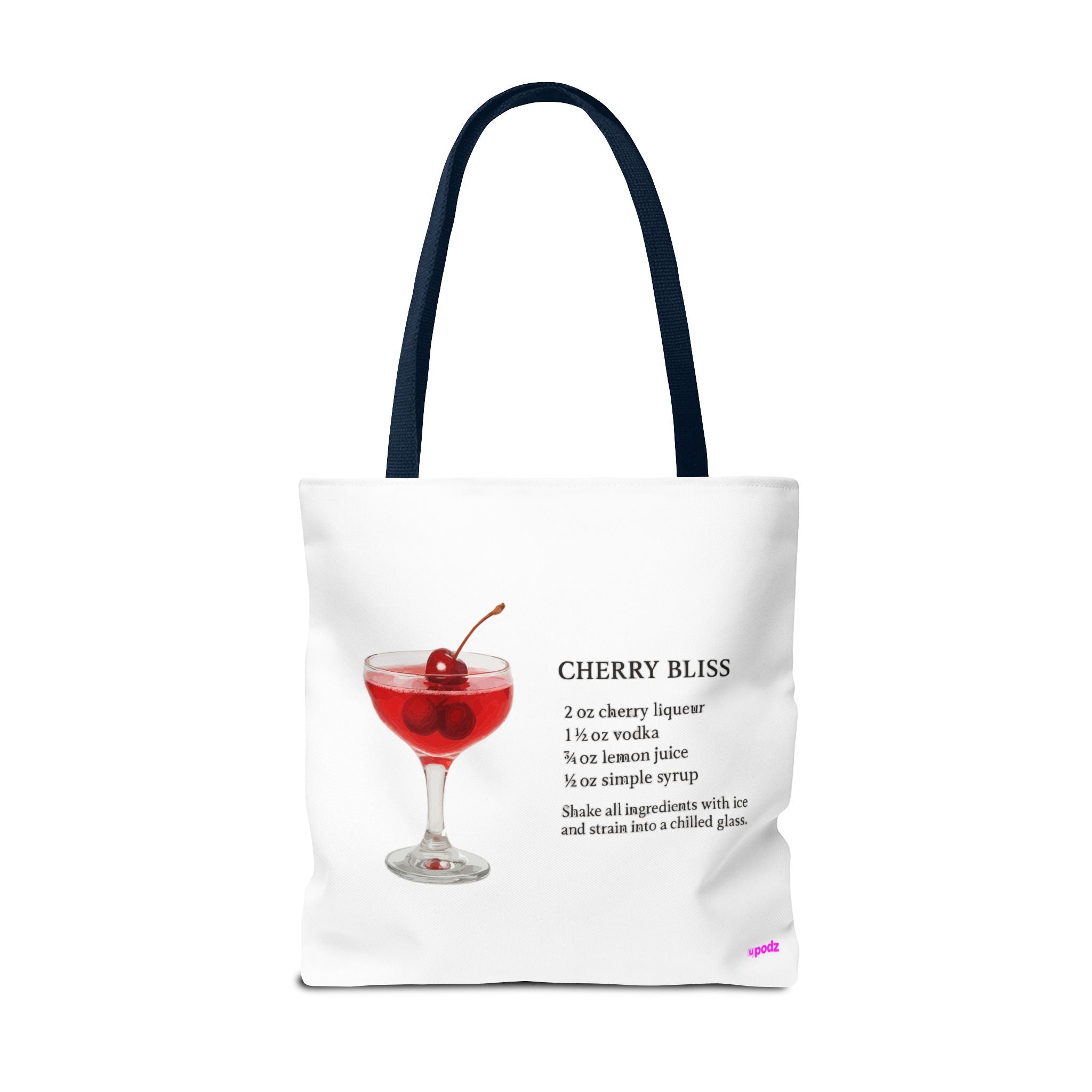 Cherry Cocktail Tote Bag - Quirky Fun Bag