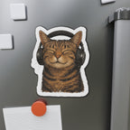 Feline Music Die-Cut Magnets - Fun Home Decor, Gift for Food Lovers