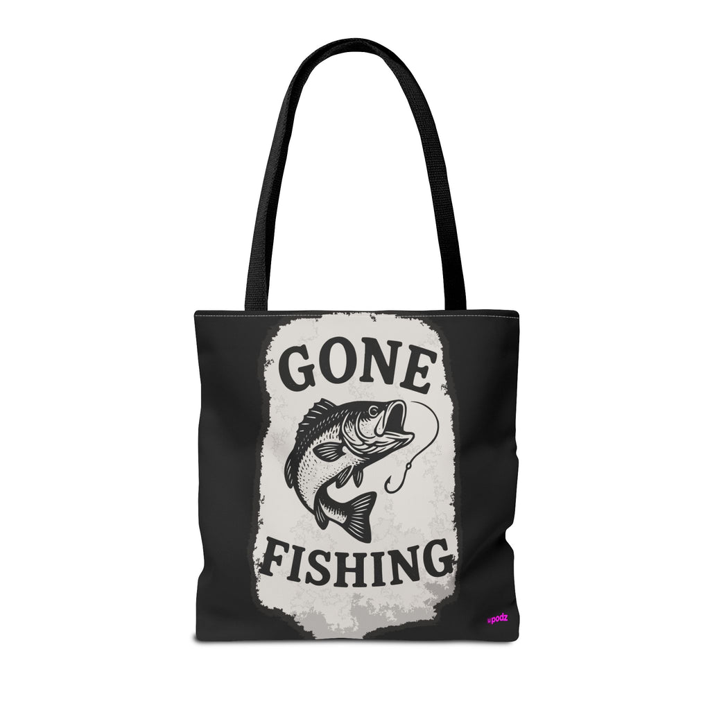 Gone Fishing Tote Bag - Quirky Fun Bag