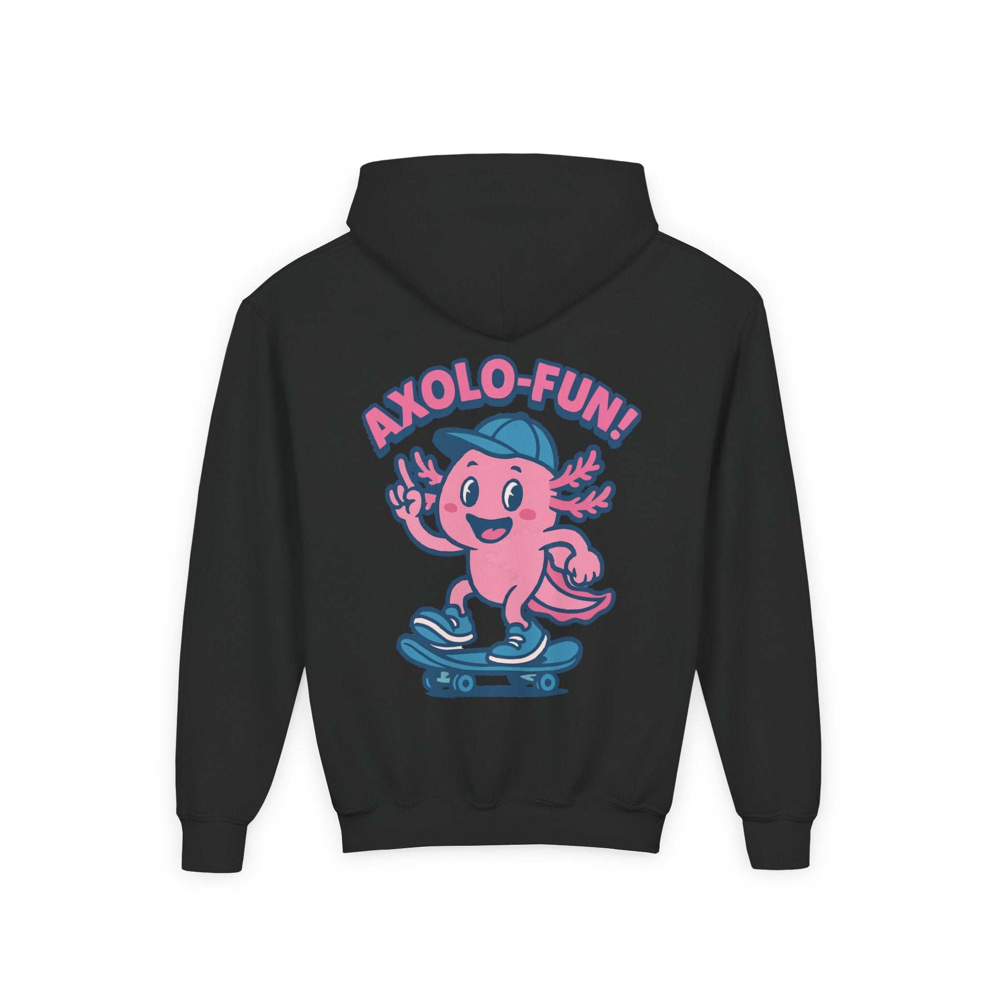 Axolotl Youth Hooded Sweatshirt, Casual Wear