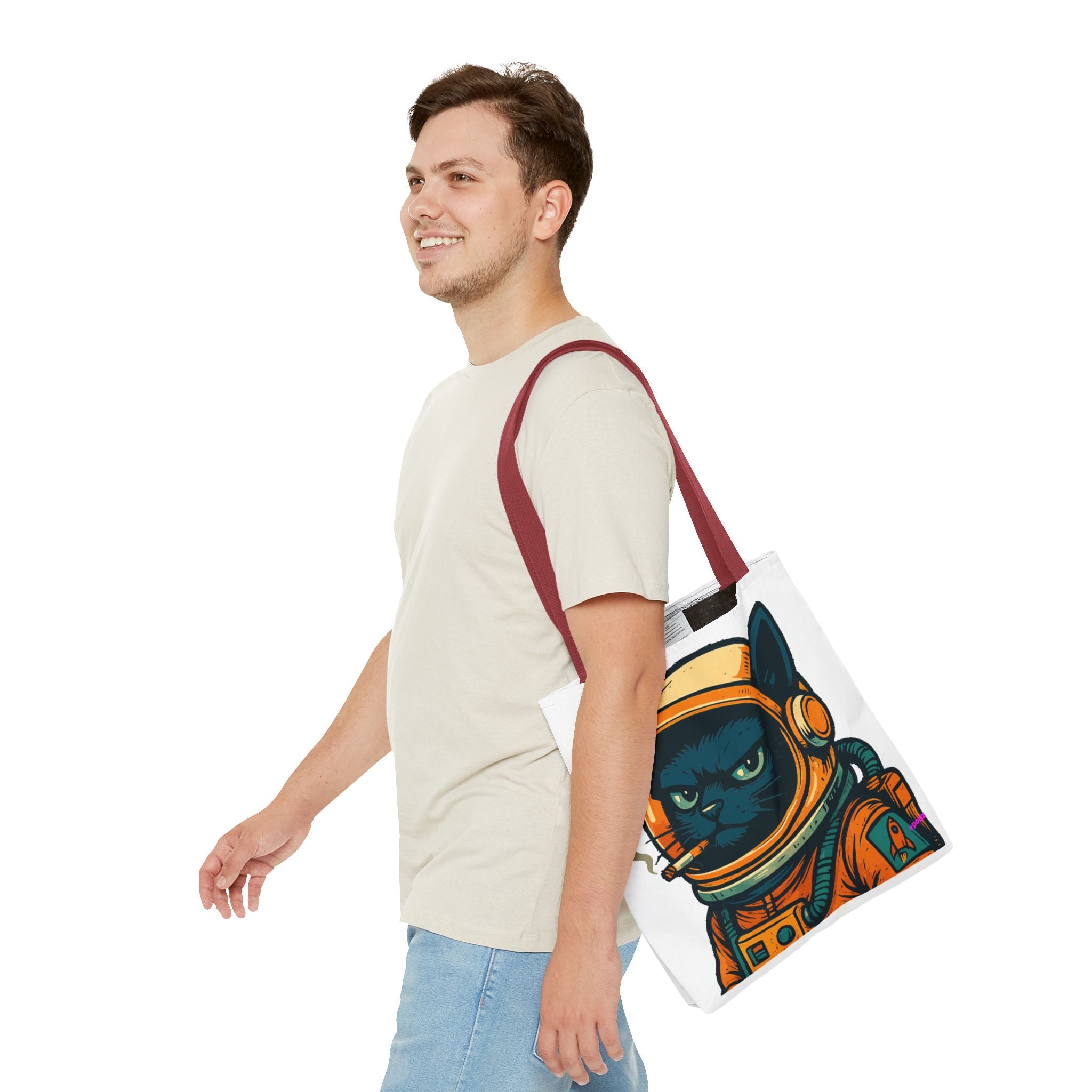 Smokin Cat Tote Bag - Quirky Fun Bag