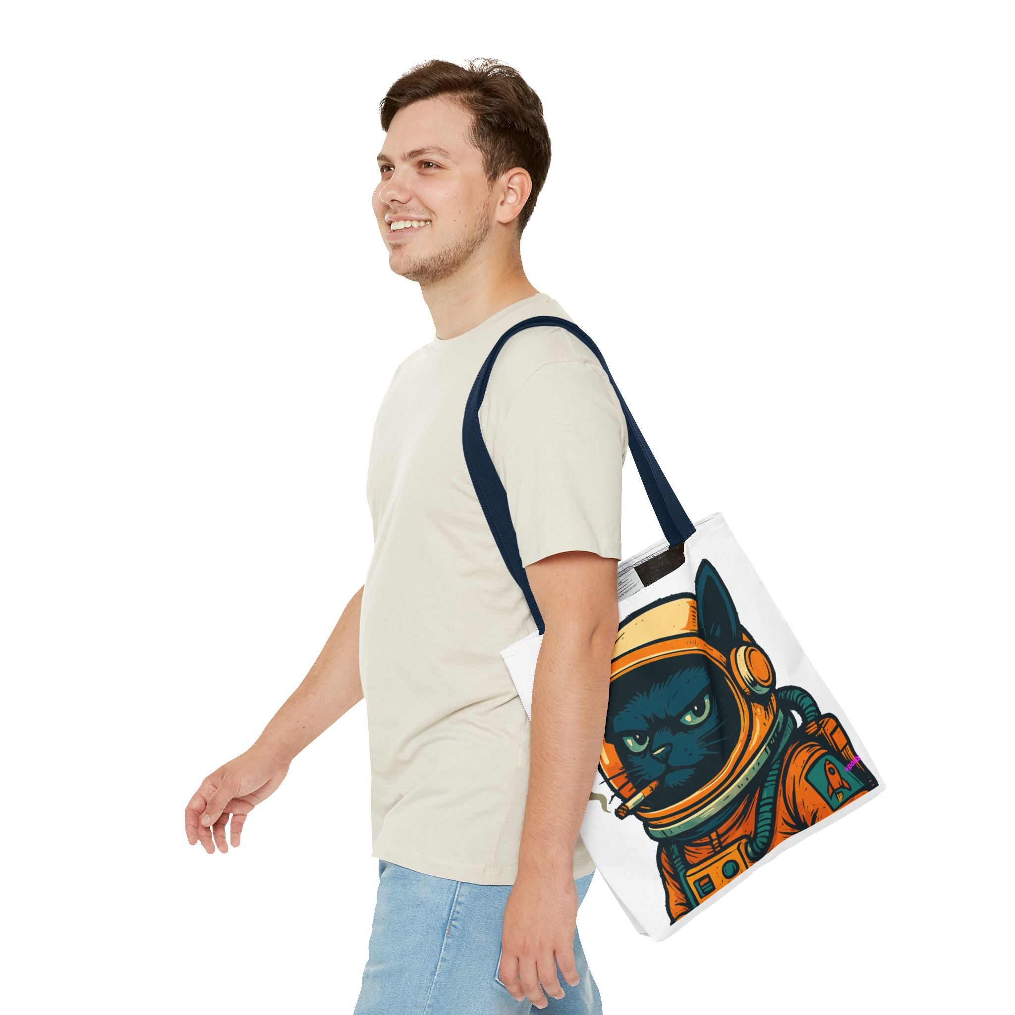 Smokin Cat Tote Bag - Quirky Fun Bag