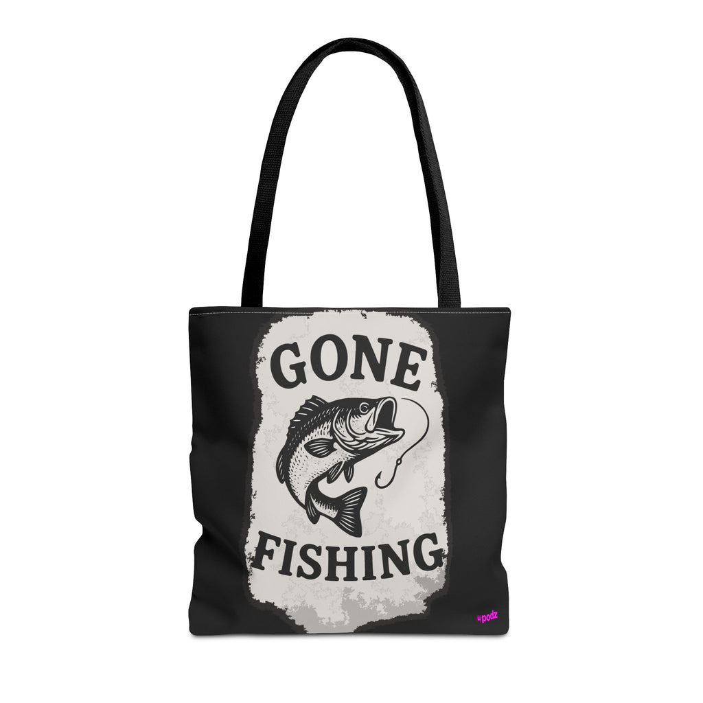 Gone Fishing Tote Bag - Quirky Fun Bag