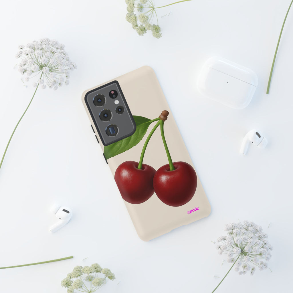 Red Cherry Design, Tough Cases, Phone Cover