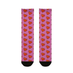 Pixel Love Heart, Sublimation Crew Socks