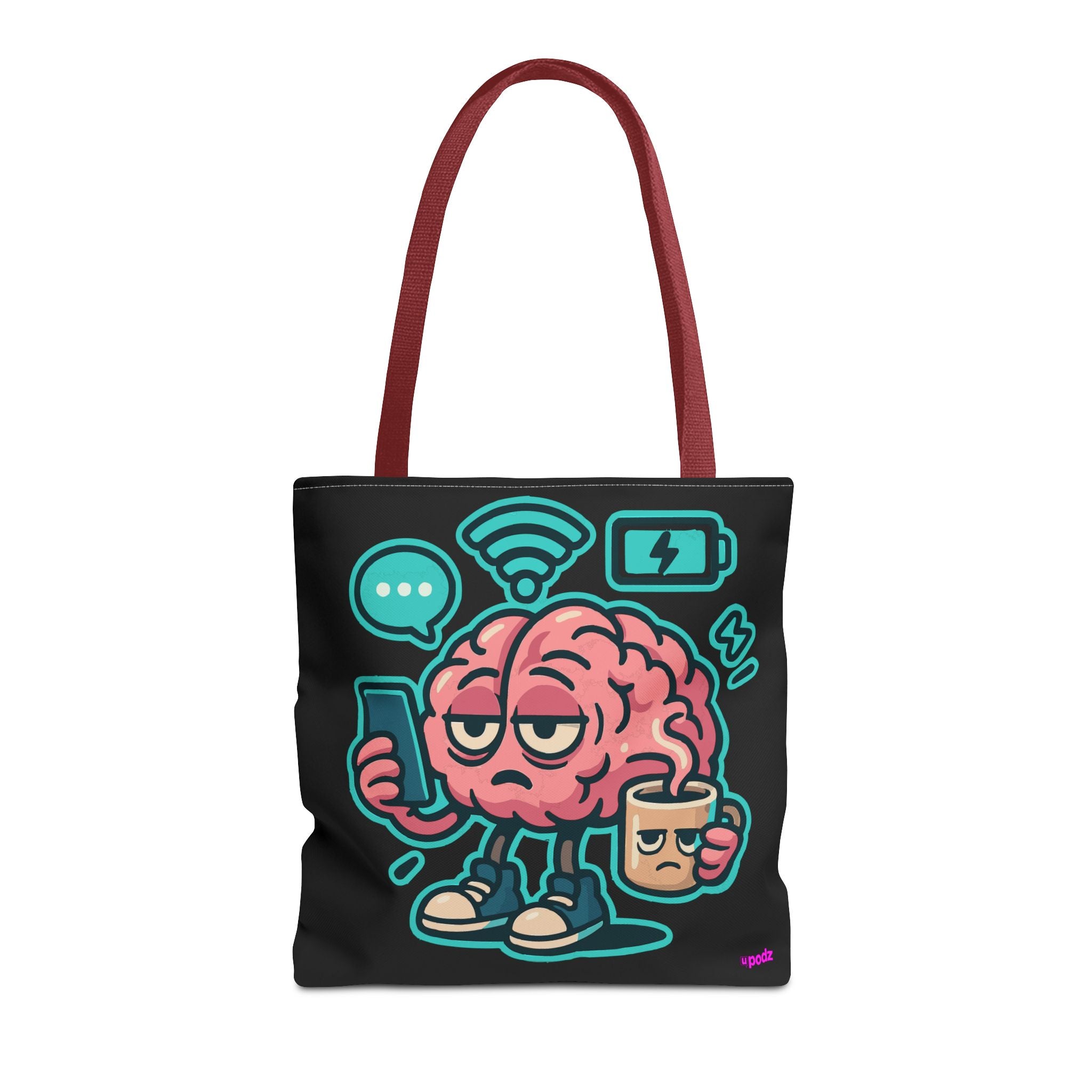 Brain Power Tote Bag - Quirky, Fun Tote Bag