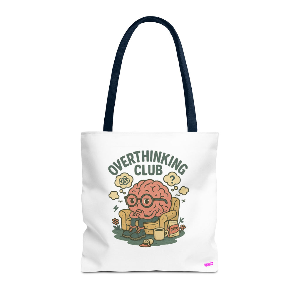 Overthinking Brain Quirky Design, Fun Bag
