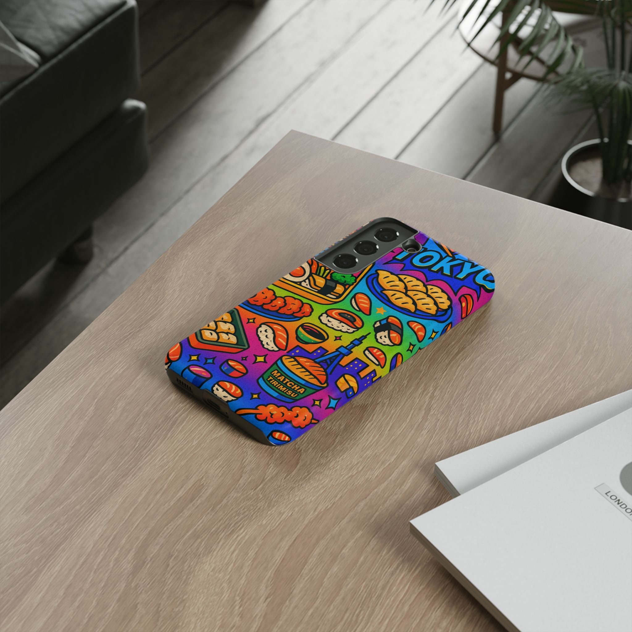 Bento Box, White Cover Design, Tough Cases, Phone Cover