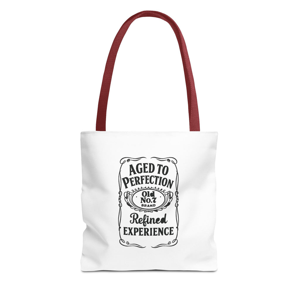 Aged to perfection Tote Bag, Inspirational Gift, Eco-Friendly Shopping Bag