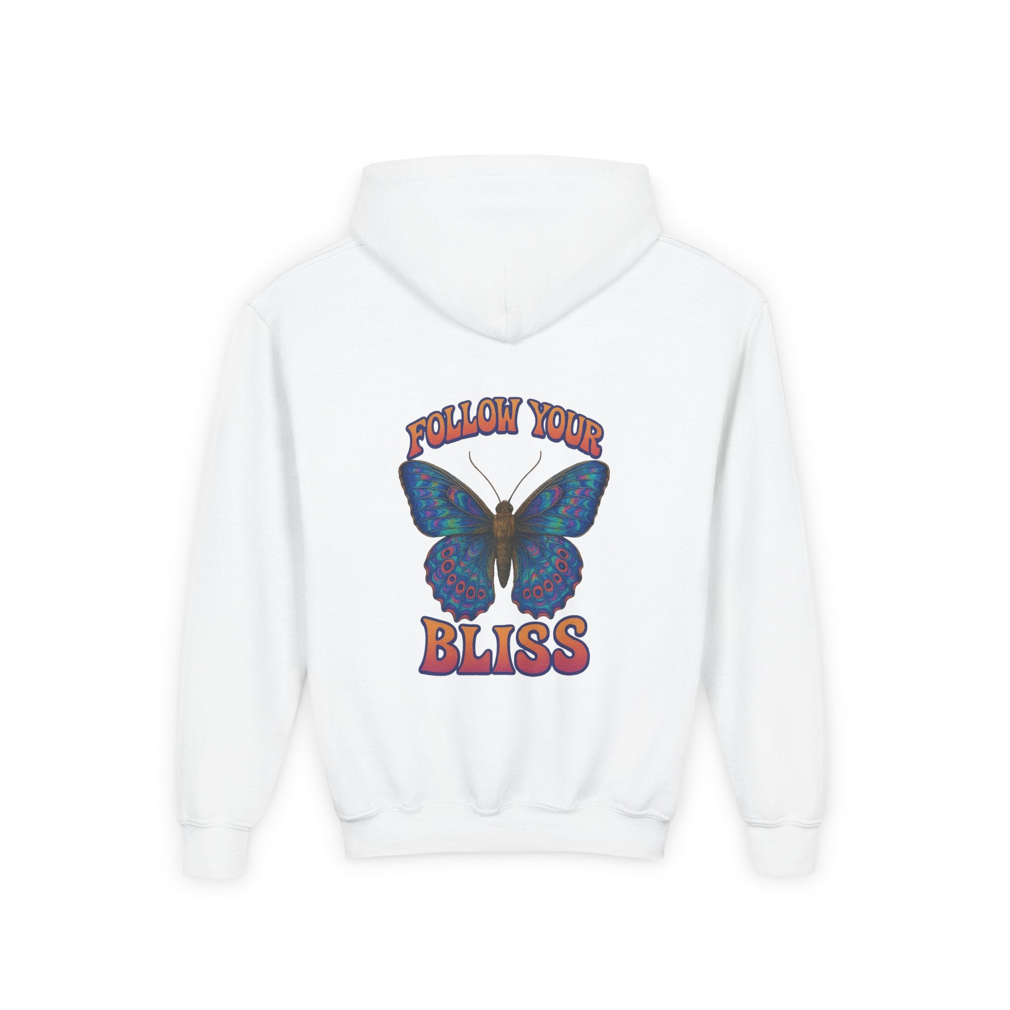 Butterfly Bliss, Youth Hooded Sweatshirt, Casual Wear