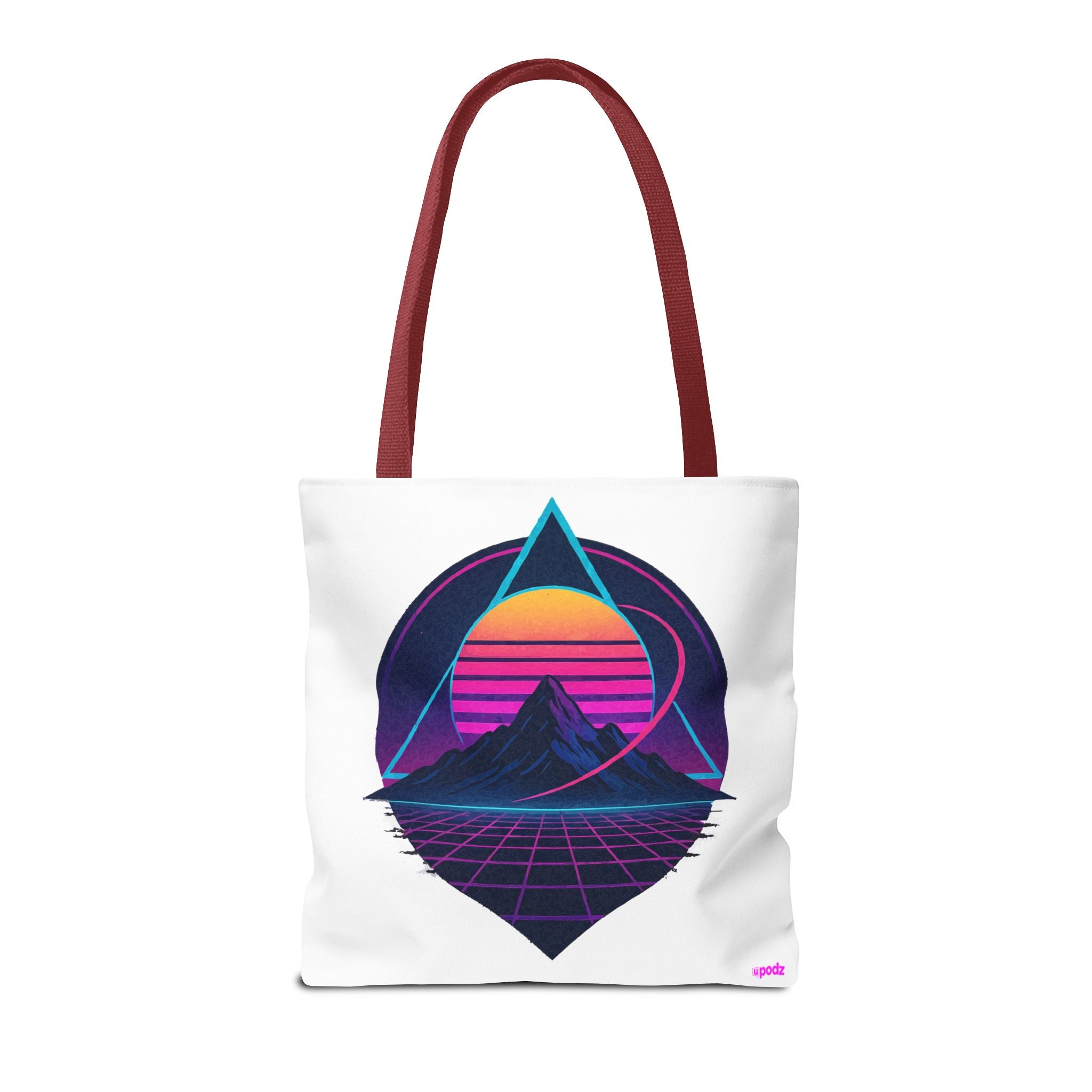 Sunset Mountain Tote - Quirky Design, Fun Bag