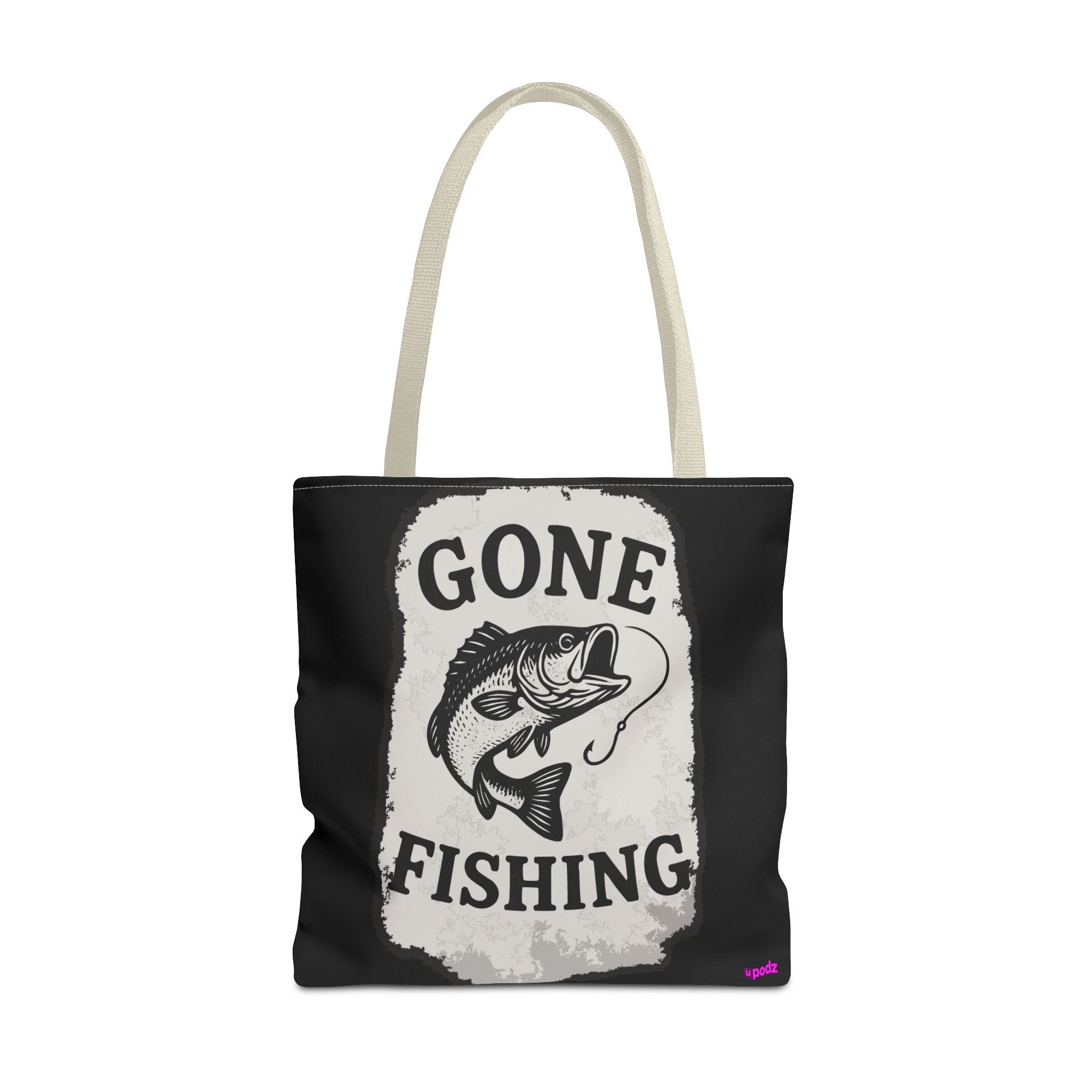 Gone Fishing Tote Bag - Quirky Fun Bag