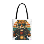 Tiger Rider Tote Bag - Quirky Fun Bag