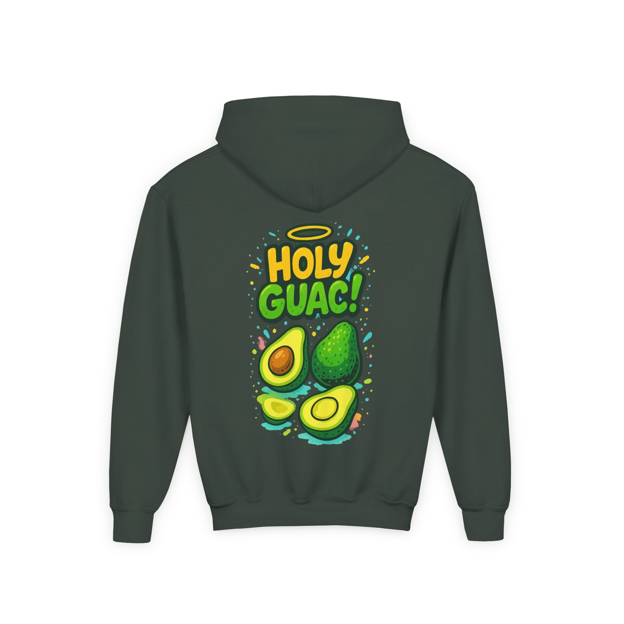 Holy Guacamole Fun Youth Hooded Sweatshirt, Casual Wear
