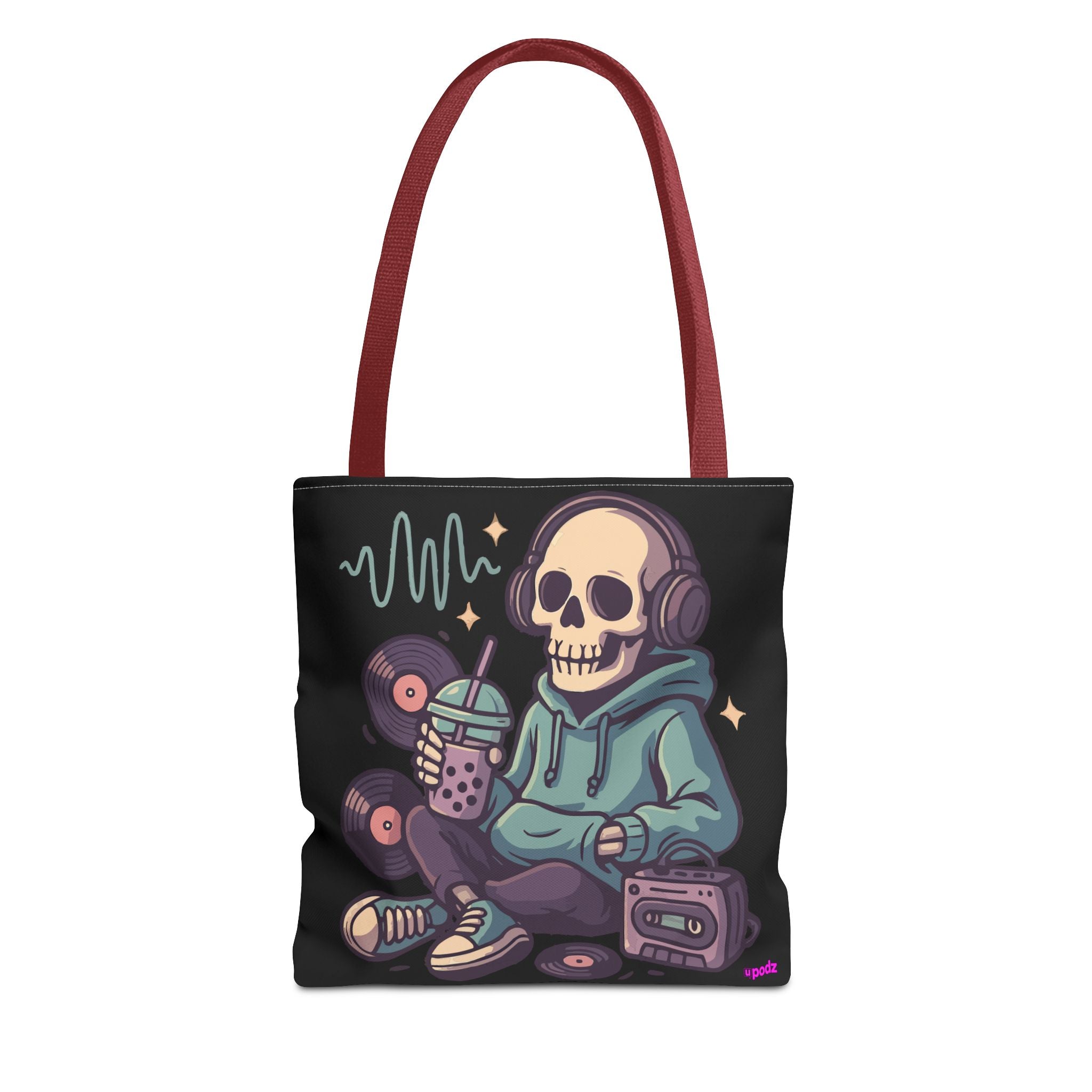 Skully Headphones Tote Bag - Quirky Fun Bag