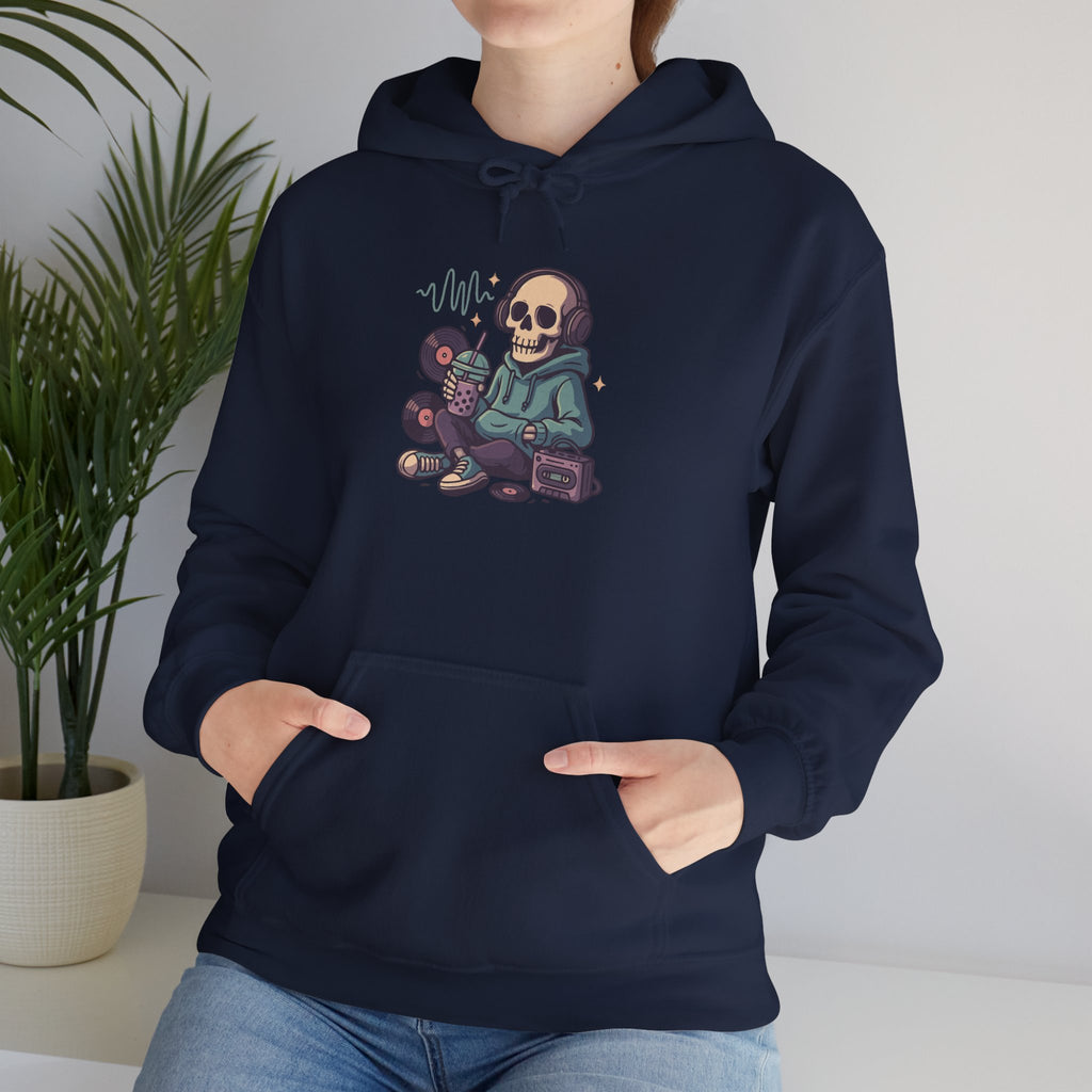 Skull Headphones Unisex Hoodie - Casual Everyday Essential