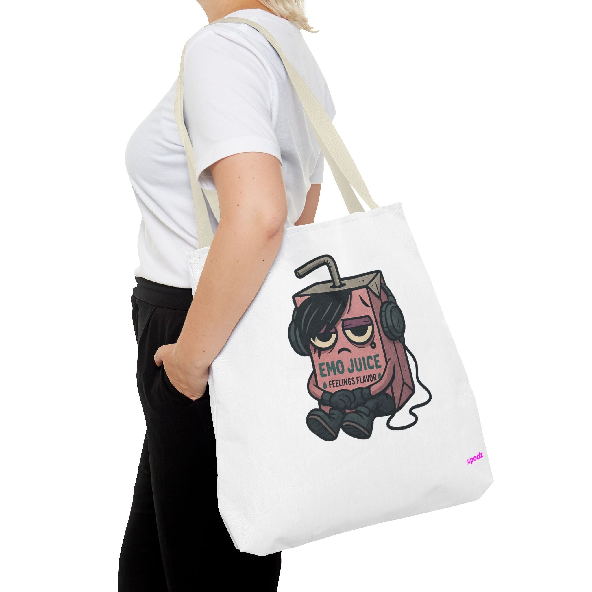 Sad Emo Tote Bag - Quirky Fun Bag