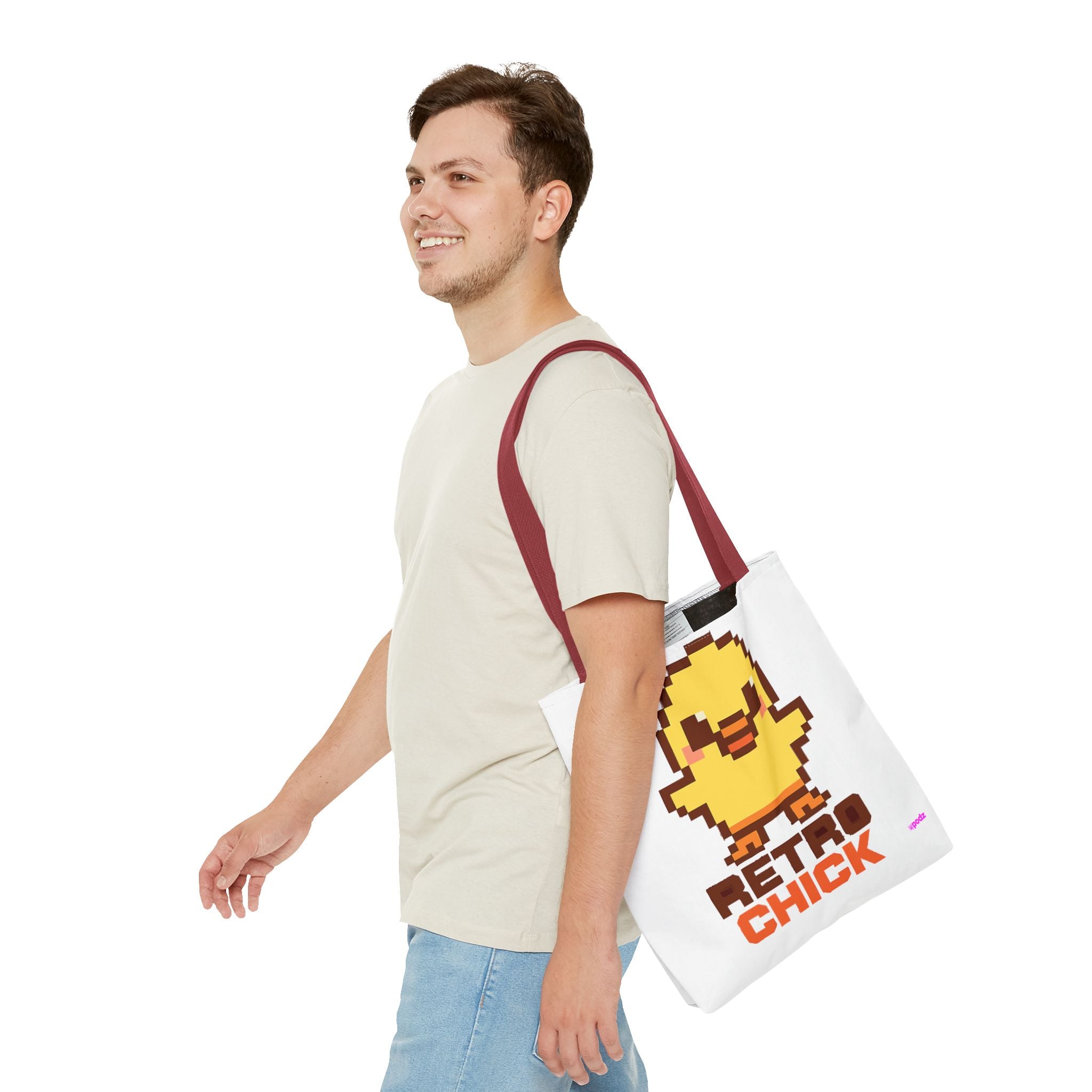Retro Chick Tote Bag - Quirky Fun Bag