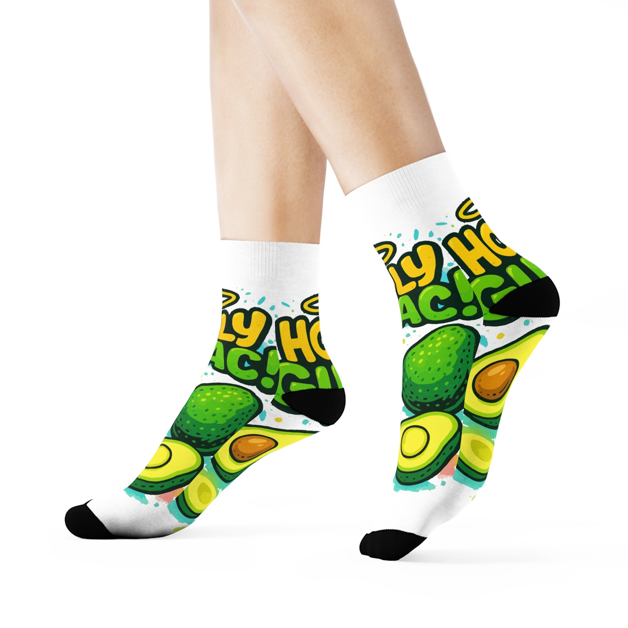Holy Guac Crew Socks - Cool Socks