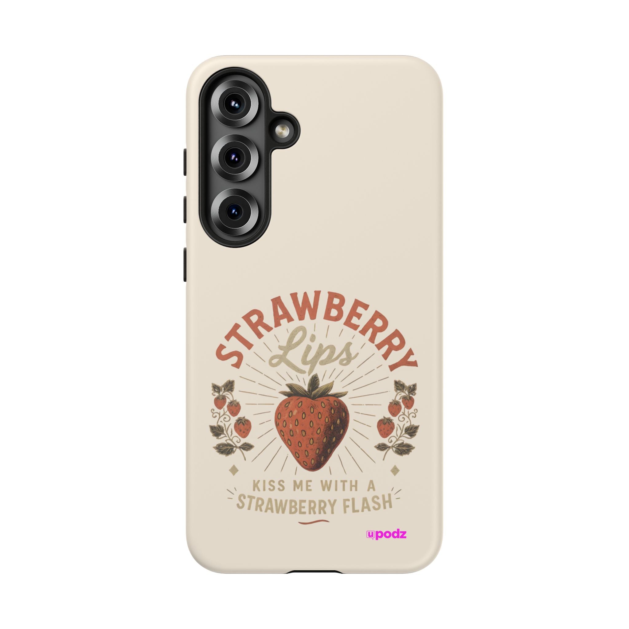 Strawberry Lips Design, Tough Cases, Phone Cover, Unique Gift